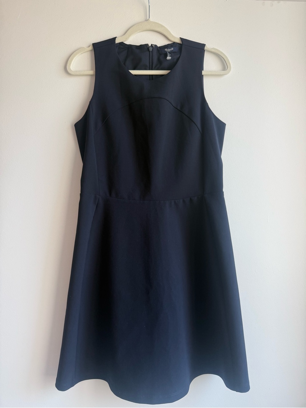 Madewell Sleeveless Navy A-line Dress